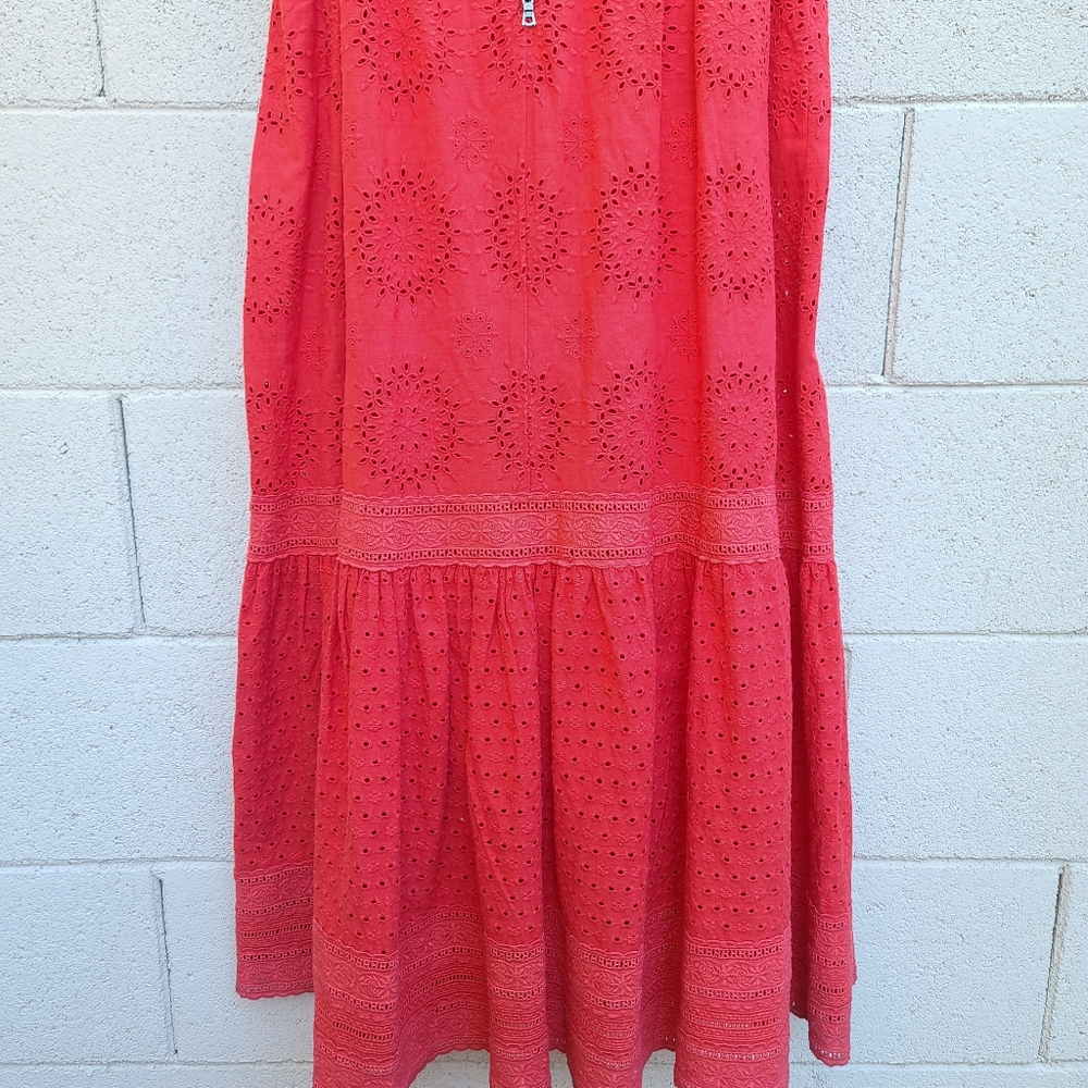 Alice + Olivia | Levine Broderie-Anglaise Cotton Linen Blend Maxi Dress NEW - Picture 15 of 16